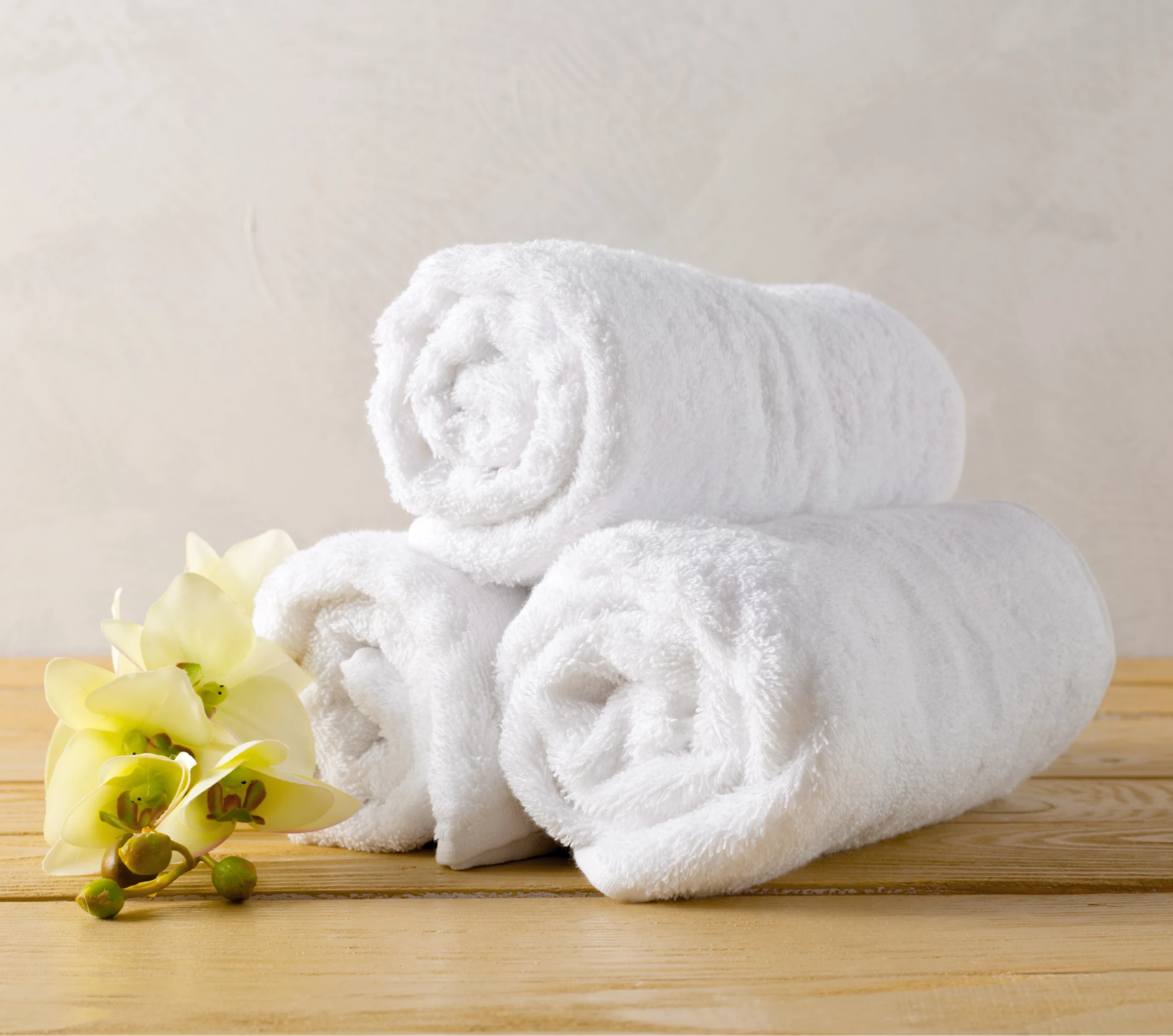 100% Egyptian Cotton  Bath Towels (70x140cm) - Pack Of 2 - Blossom Green