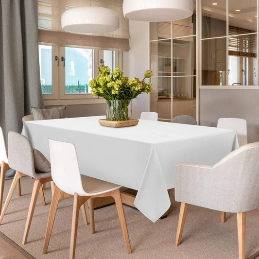 54x115 Inches - 100% Egyptian Cotton Hotel Quality Christmas Table Cloth, Rectangular - WESTLANE LINENS