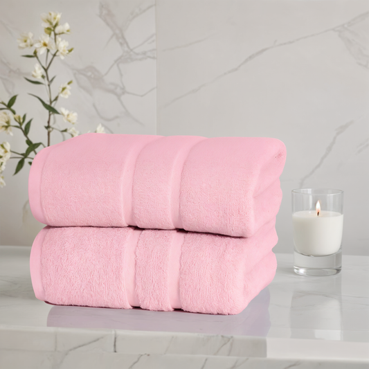 100% Premium Egyptian Cotton Super Jumbo Bath Sheets set, 80x200cm - WESTLANE LINENS