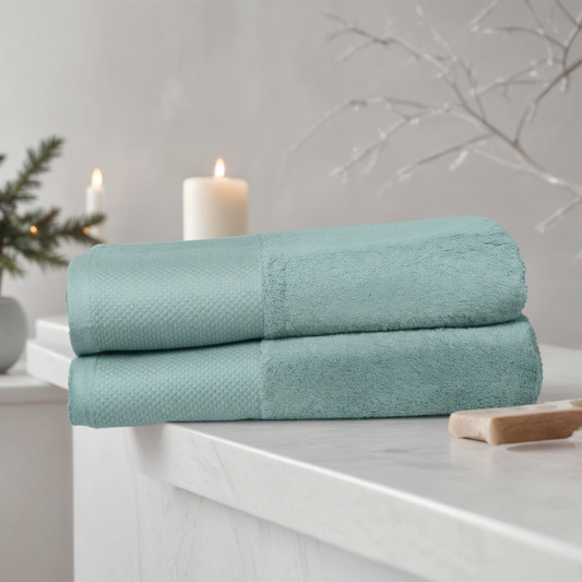 100% Premium Egyptian Cotton 2pc Luxury Bath towels 70x130cm - 700GSM