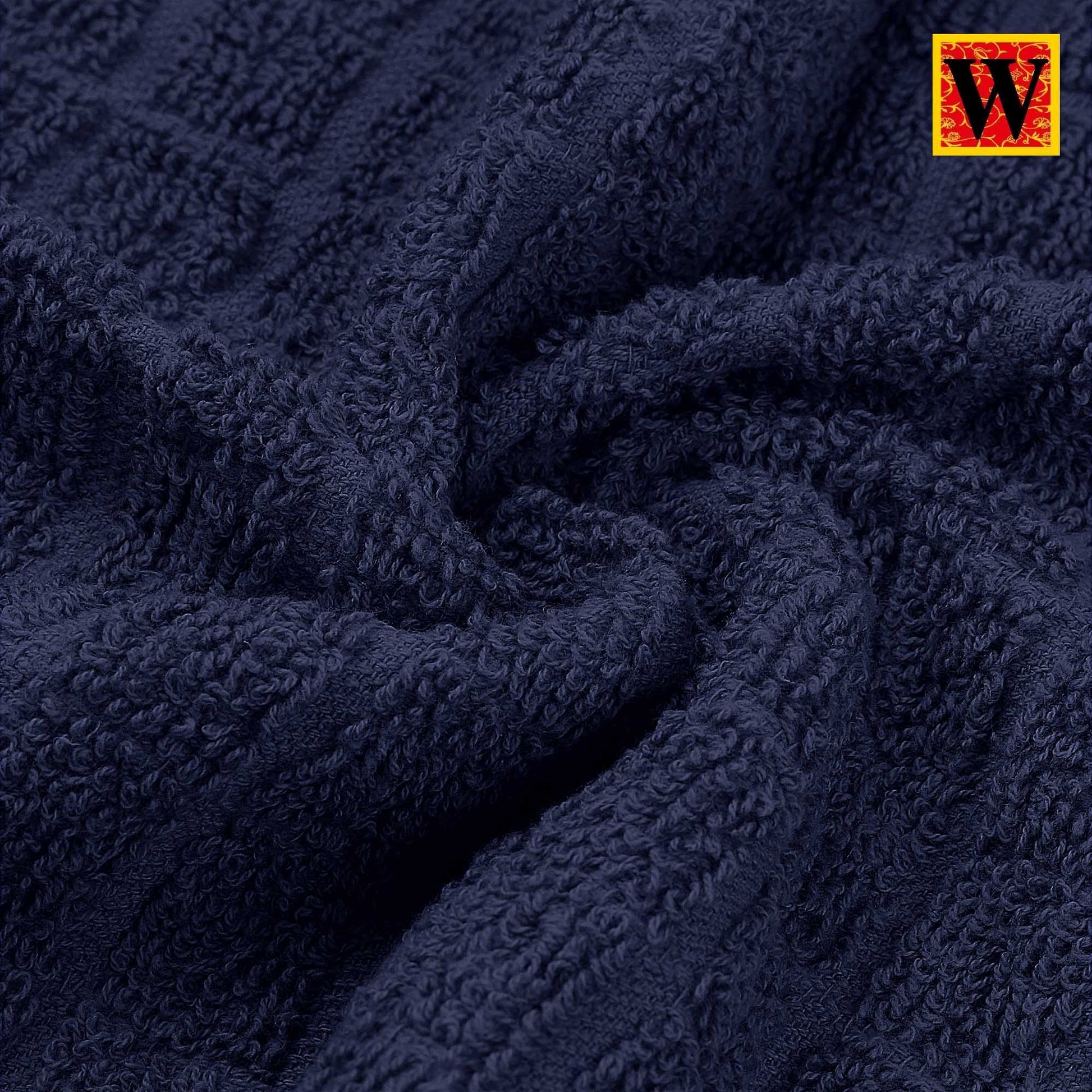 100% Premium Cotton 8 pc Face Towel Set, 30x30 cm - WESTLANE LINENS