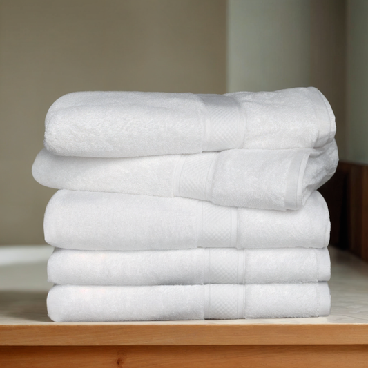 100% Premium Egyptian Cotton 5pc Bath Towels Set 70x140cm 600gsm