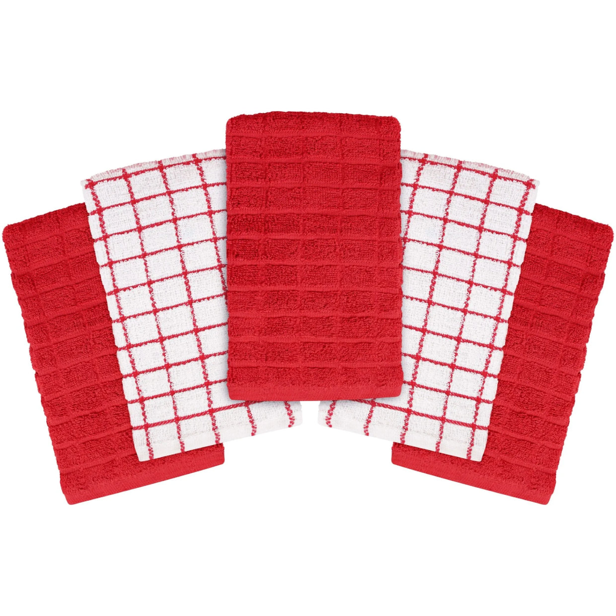 100% Premium Cotton Yarn Dyed Jacquard Kitchen Towels, 40x64 cm - WESTLANE LINENS